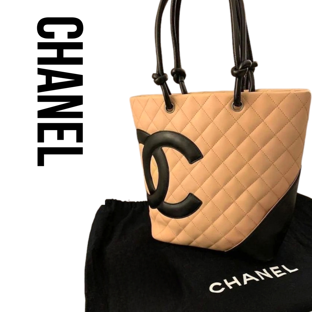 CHANEL 2003-2004 Cambon Ligne Shoulder Bag EUC